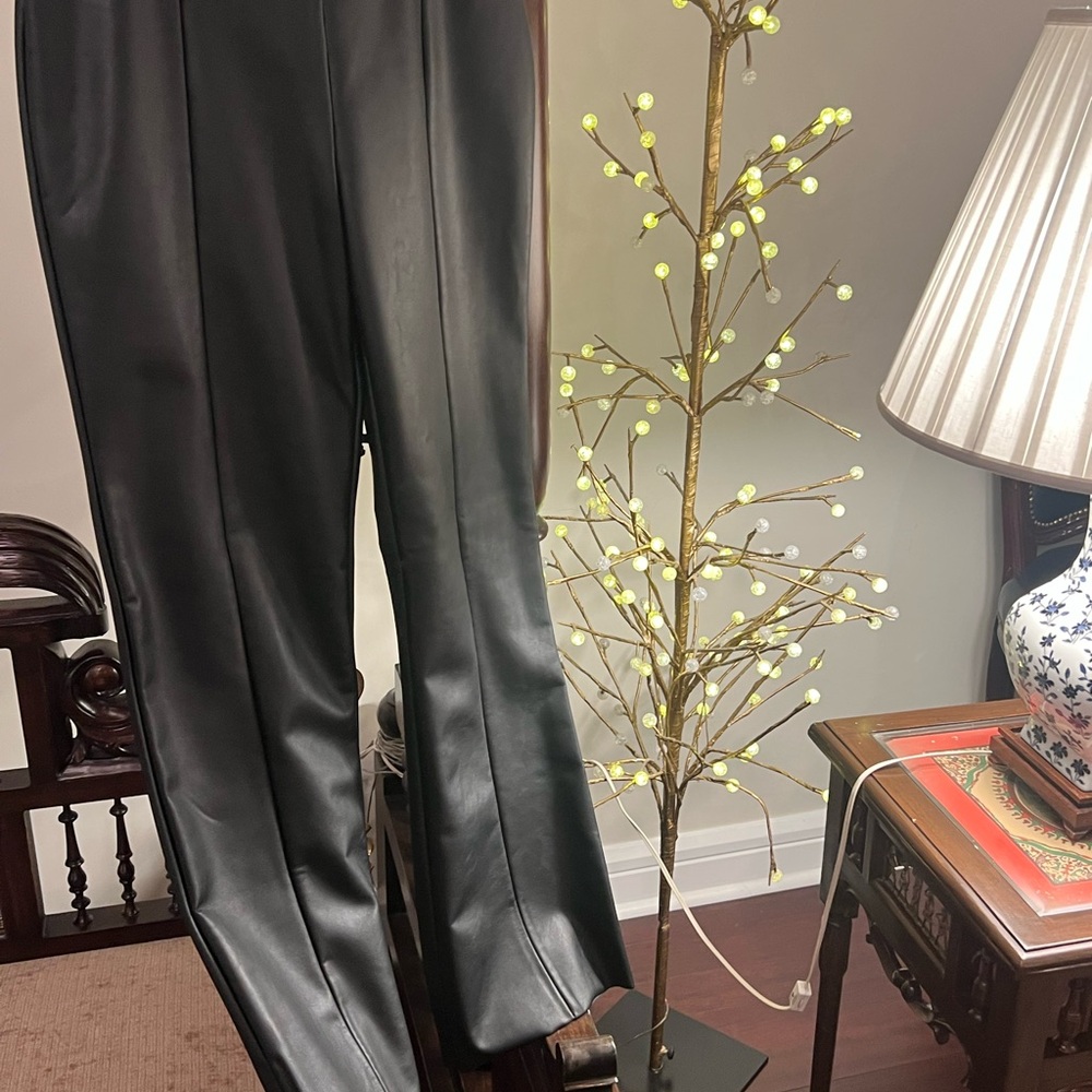 Wolford Jenna slightly cropped leather trousers size 38 - Picture 14 of 15